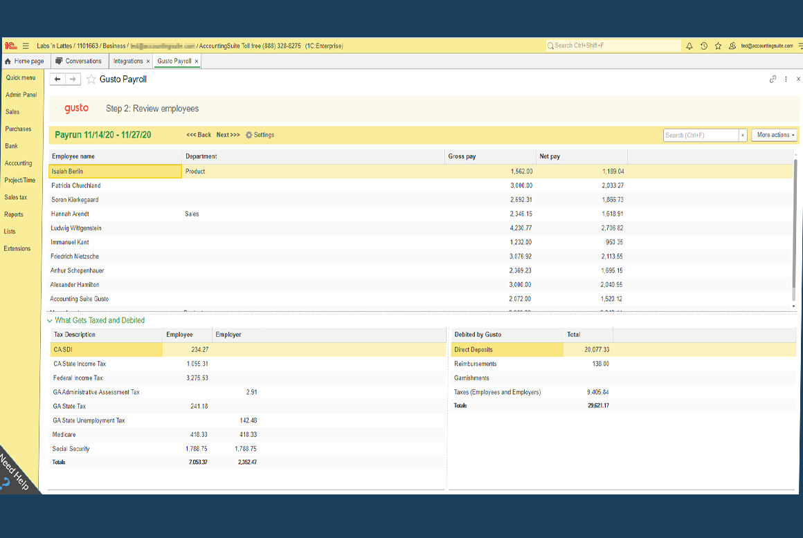 AccountingSuite integration