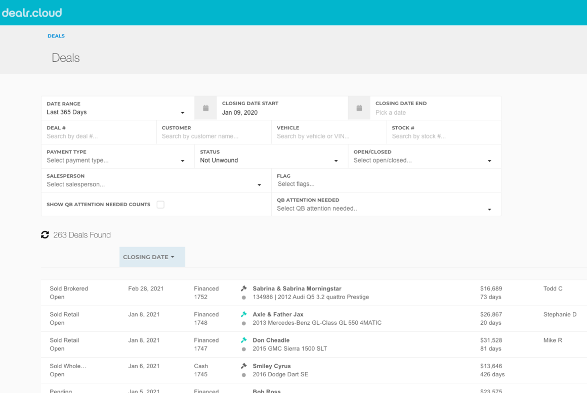 dealr.cloud application