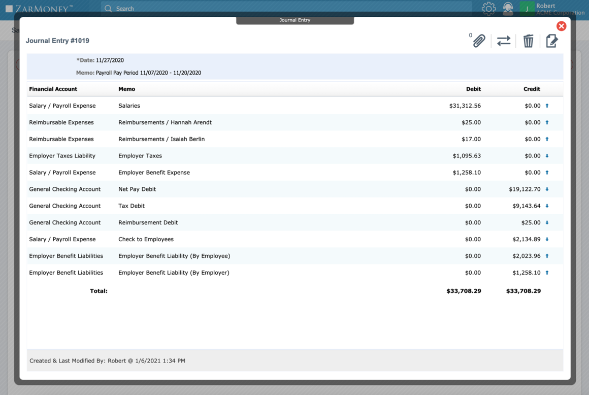 ZarMoney integration