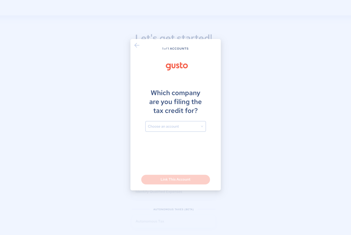 Connect Gusto Account