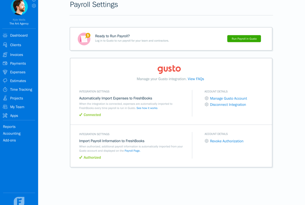 Connect Gusto