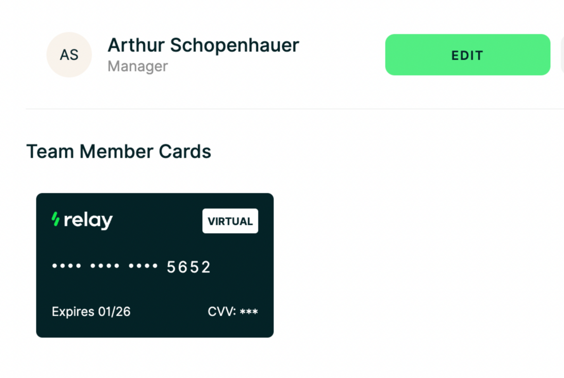 Team cards