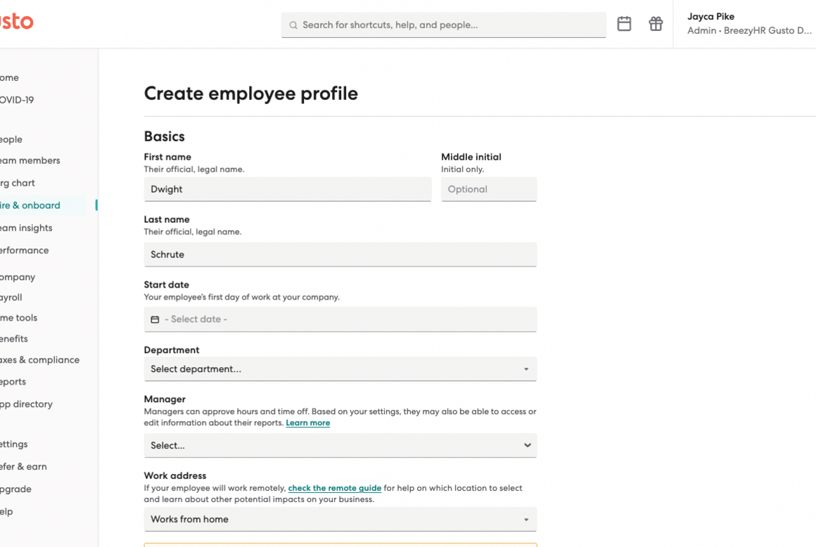 Breezy HR Integration Demo