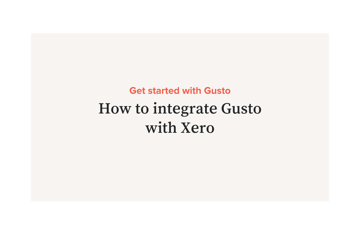 How to integrate Xero