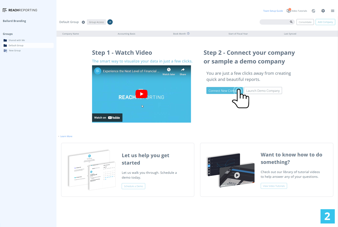 reach reporting connect new company