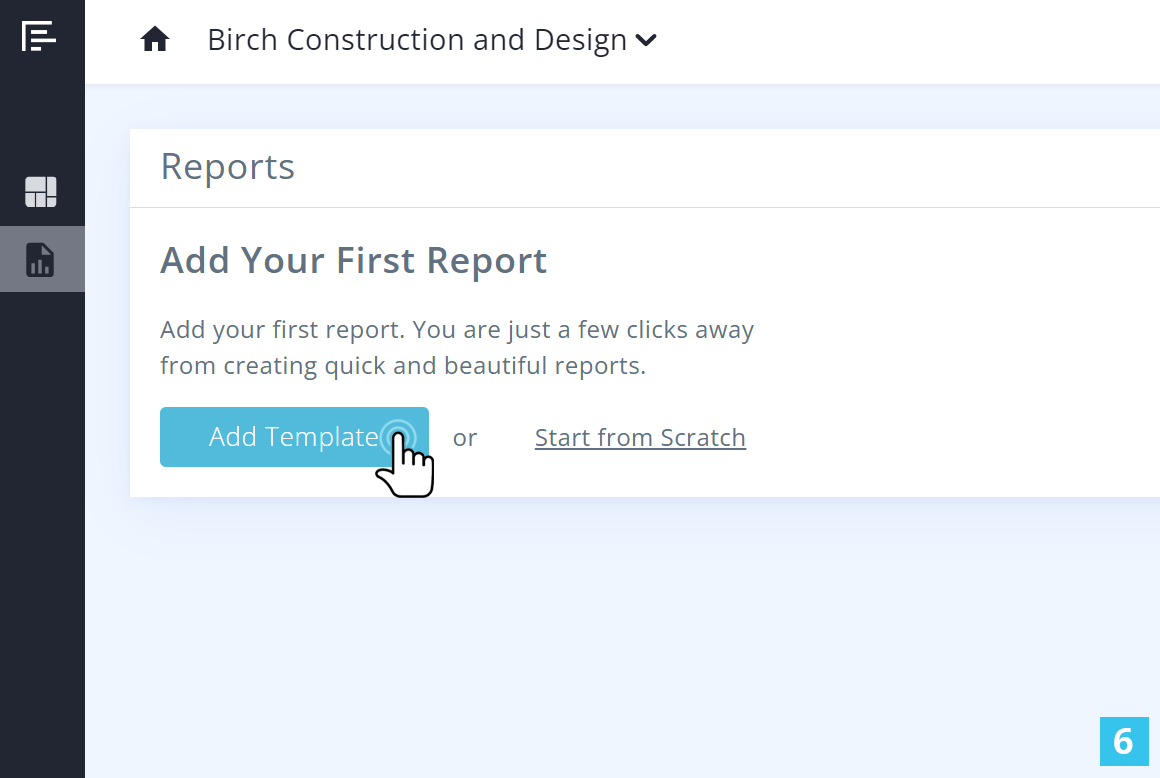 reach reporting create new template