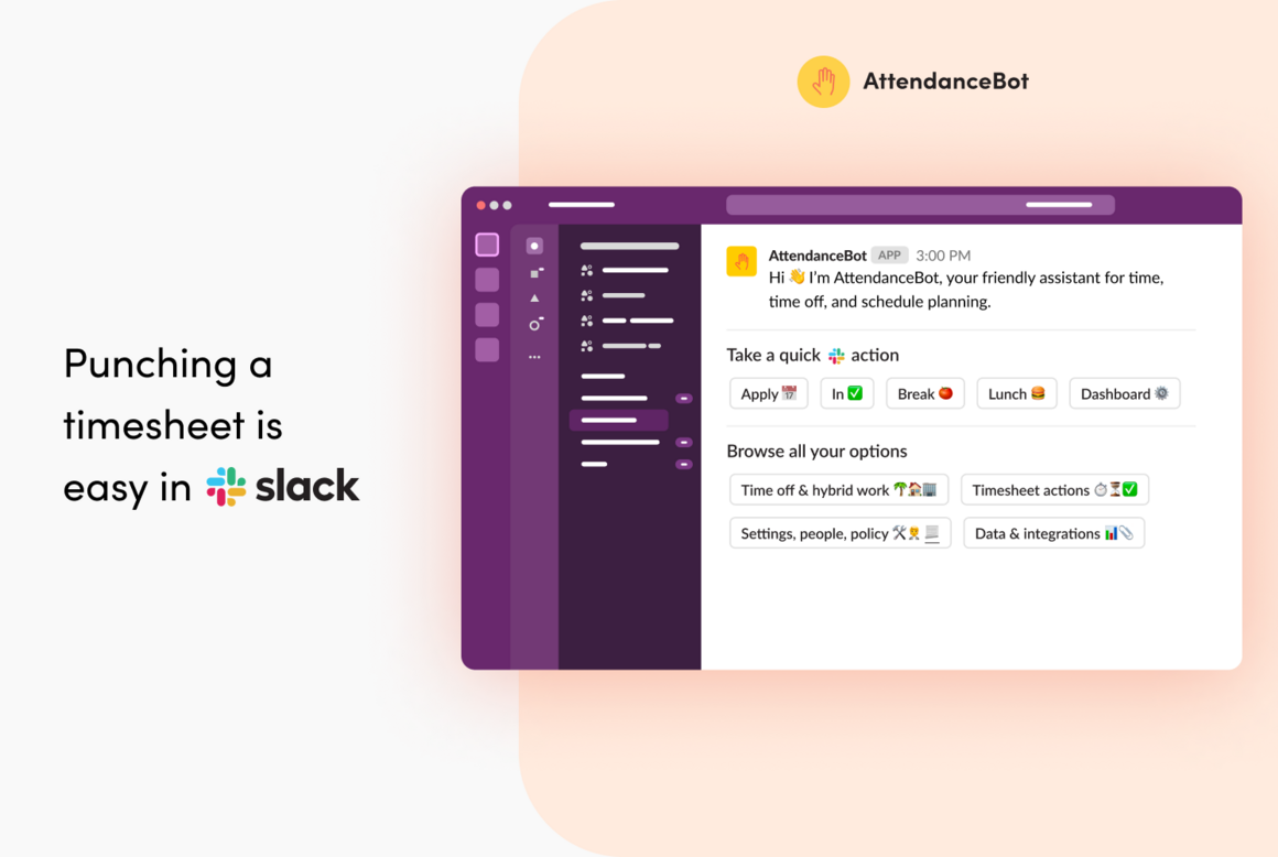 attendancebot menu