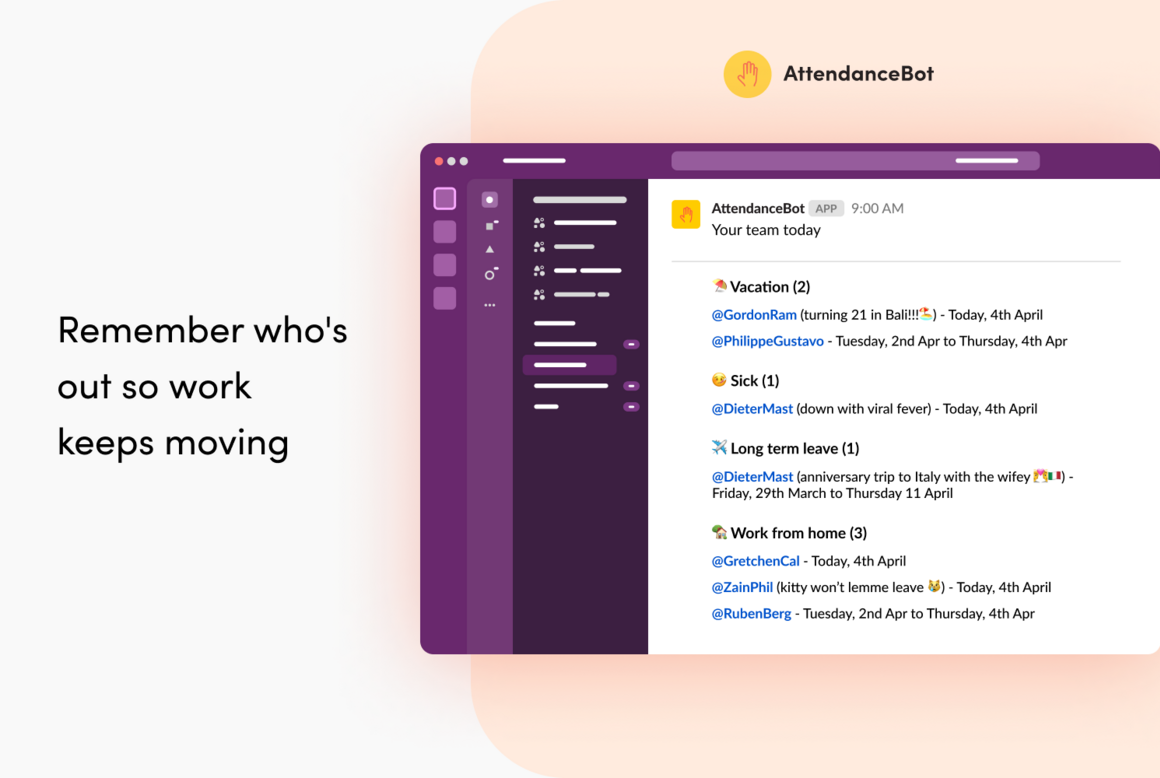attendancebot announce