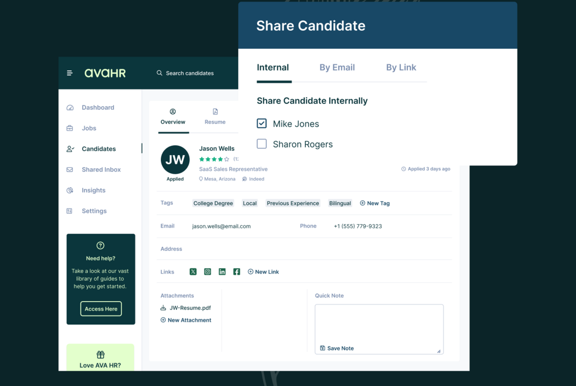Share Candidate